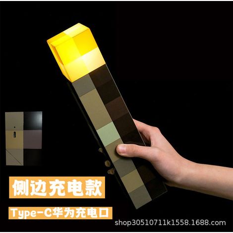 Lampe torche rechargeable LED avec câble USB, veilleuse à LED à couleur changeante, modèle de bouteille. (1/5)