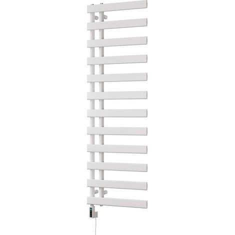 Agar - White Electric Towel Rail H1564mm x W500mm 600w Thermostatic WIFI (1/3)