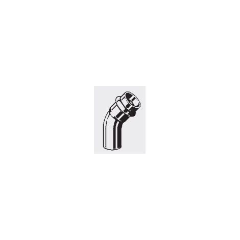Raccordo Viega profipress s gomito 45 gradi 22 mm