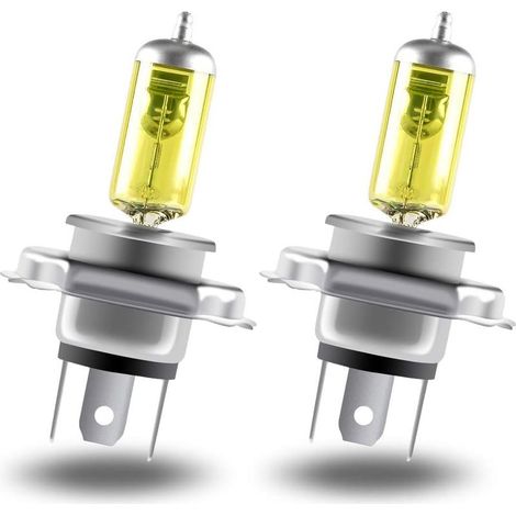 Ultrahelle goldene H4-Halogenlampe, 12 V 60/55 W, für Autoscheinwerfer, Abblendlicht, Fernlicht, Nebelscheinwerfer und Tagfahrlicht, 2er-Pack
