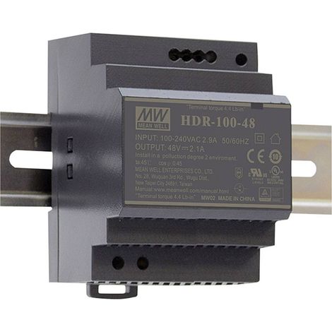 Mean Well HDR-100-12N Alimentatore per guida DIN 12 V/DC 7.5 A 90 W Num. uscite:1 x Contenuto 1 pz.