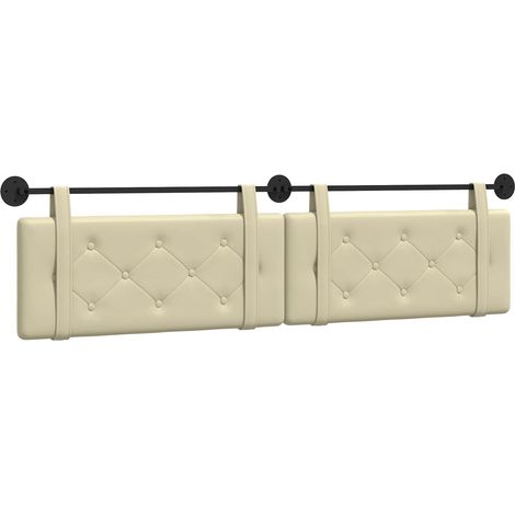 Maison Exclusive - Tête de lit suspendue Crème Simili cuir