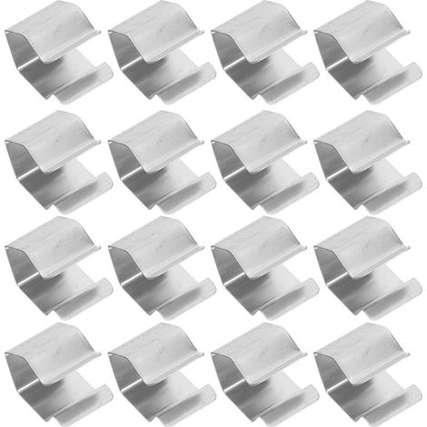 Clips de fixation pour moustiquaires en acier inoxydable, lot 30, fixations fenêtres, terrasses et (1/5)