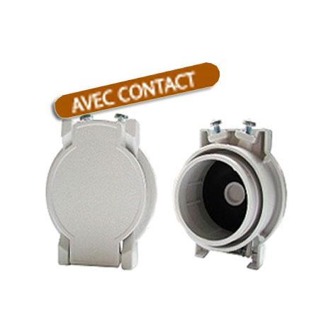 Atepac – Prise d’appoint blanche en PVC pour aspiration centralisée – Installation facile – Longue durée de vie en environnement exigeant