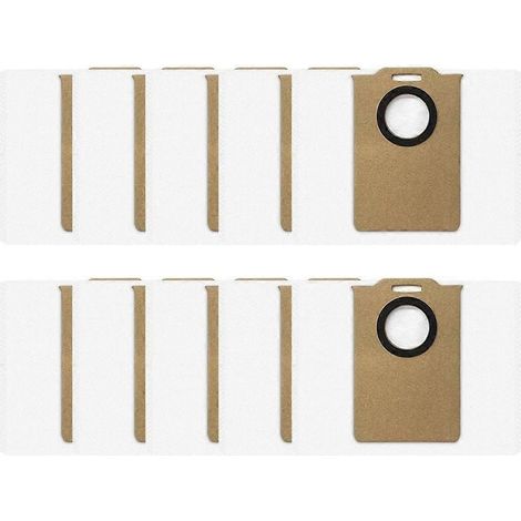 10xDust sacs pour Uninell UR3 accessoires d'aspirateur robot, grande capacité sac à poussière, Automatic Emptying de rechange (1/5)