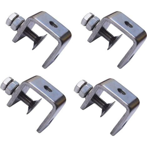 304 pièces en acier inoxydable, étaux en forme de C ou de U, serre-joints robustes pour le travail du bois, avec une large ouverture des mâchoires. (1/5)