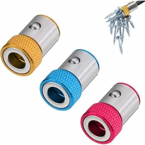 Anneau Magnétique Pour Embouts De Vis - Acier Alliage S2 - Diamètre 7 mm - Pour Embouts À Tête Double - 3 Pièces (1/5)