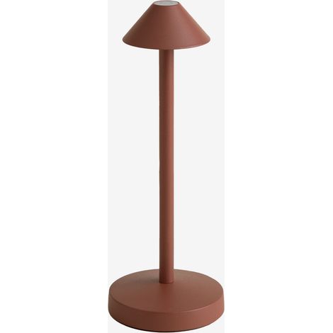 Lampe de table LED sans fil pour extérieur en fer Emilija SKLUM Terracota (1/4)