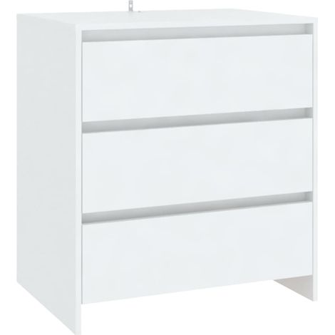 Credenza cassettiera cassettiera mobile contenitore organizer cucina soggiorno soggiorno 70 x 41 x 75 cm derivati del legno bianco 020030495