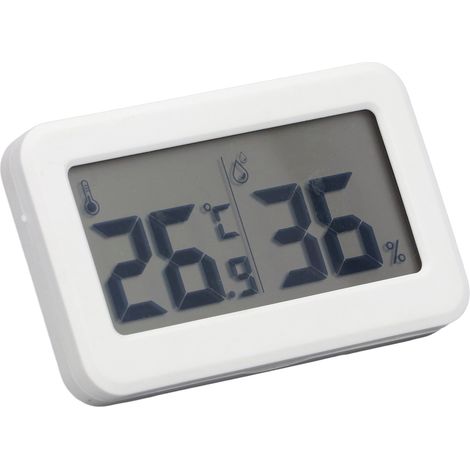 Petit capteur thermo-hygromètre électronique à écran numérique avec batterie lithium 3V 210mAh, coque ABS, 80x48x9mm (1/5)