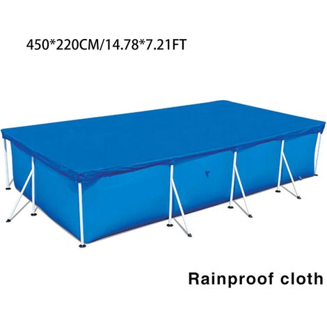 Bâche de piscine épaisse antipoussière imperméable protection extérieure jardin couverture (1/5)