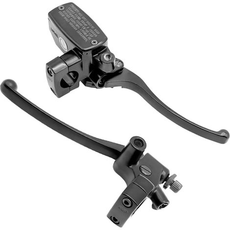 Levier d'embrayage Maître cylindre Pompe frein gauche et droite pour VT600 VT750 VT1100 VT1300 VTX1300 VF750 (Noir) (1/5)