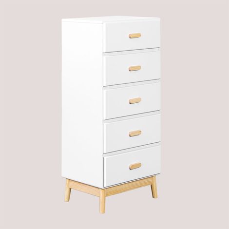 SKLUM Kommode aus MDF und Kiefernholz Tom Kids Weiss                                  