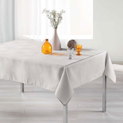 Nappe Rectangulaire "Ondelina" 140x300cm Naturel