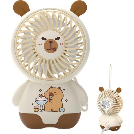 Ventilateur Portable De Appareil De Refroidissement Rechargeable USB Ventilateur portatif rechargeable Pour L'Été, Voyage En Plein Air, Voiture, Bureau, Trajets, Plage, Pour , Adultes, Fe (1/5)