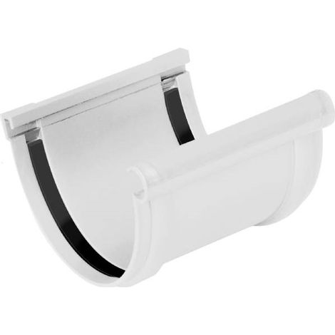 First Plast – Jonction longue à joints montés gouttière 25 blanc – PVC – Assemblage par collage ou joint – Température de fonctionnement -30ºC à 65ºC