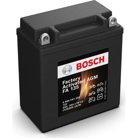 Batería de Moto BOSCH FA135 (YB3L-A/B) 3Ah 30A 12V (1/5)