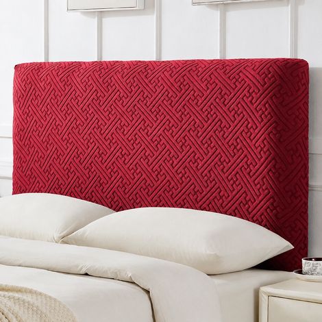 Housse de tête de lit jacquard élastique rouge bordeaux 2,0 m 2.0 1.9-2 1 réf 25 × 20 × 5 cm 640 g – Livraison gratuite