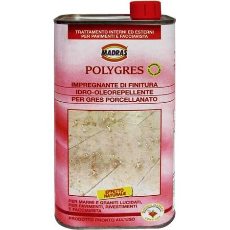 PROTETTIVO IMPERMEABILIZZANTE POLYGRES 1LT IMPREGNANTE GRES PORCELLANATO MADRAS (1/4)