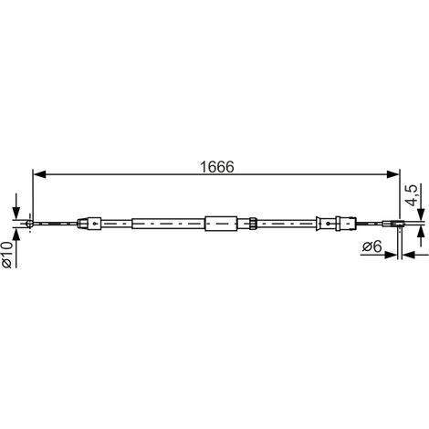 Câble de frein à main Bosch 1987482032