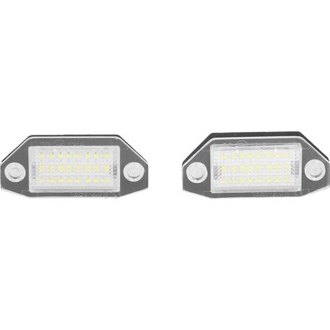Weiße LED-Kennzeichenbeleuchtung, 12–24 V, Kunststoff, kompatibel mit Ford Focus C-MAX (2003–2018), Plug-and-Play-Installation (1/5)