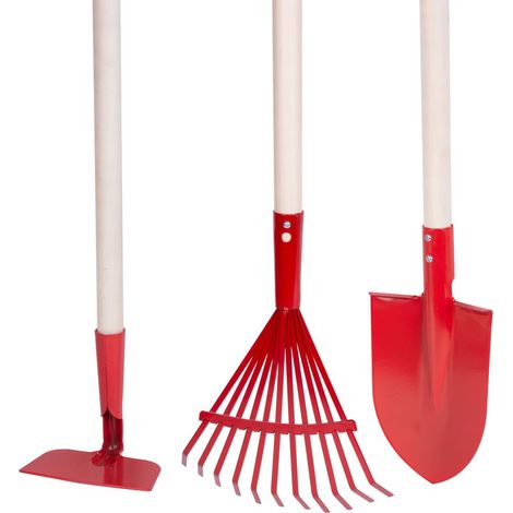 Werkzeugsatz Strend Pro Herrison 9357G MINI, Garten, Harke, Schaufel, Hacke, Holzstiel 900 mm
