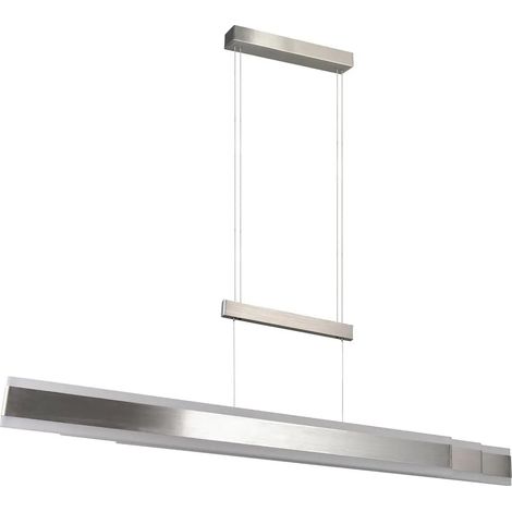 [GEBRAUCHT] B-Ware Trio Lighting Hängelampe Pendelleuchte Led Arcola Nickel Touchdimmer