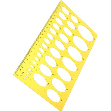 Gabarits géométriques en plastique orange pour la décoration (1/5)