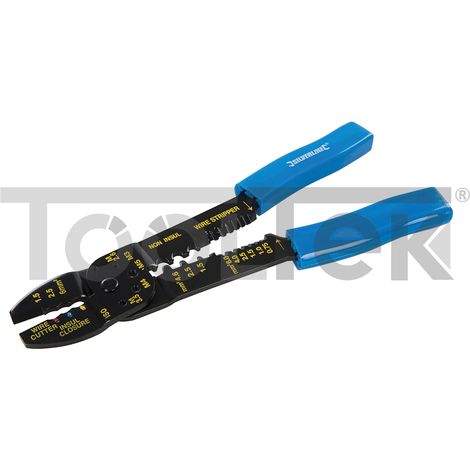 PINZA CRIMPATRICE PER CAPICORDA ISOLATI SPELLAFILI CAVO RETE PL52 (1/4)