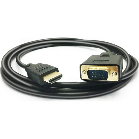Câble Hdmi Vers Vga - Convertisseur Actif 1080p - Pour Ordinateur Portable Pc Dvd - Compatible Moniteur Projecteur Hdtv - 1 8 M (1/5)