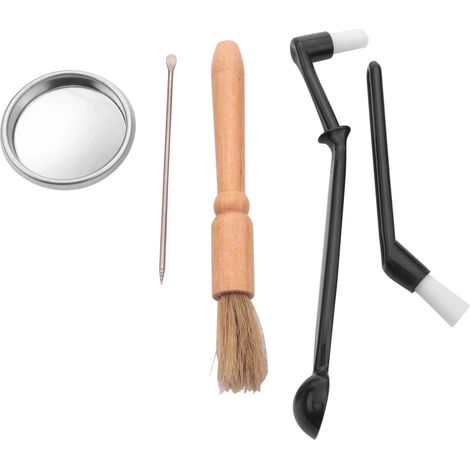 Accessoire pour moulin à café : brosse de nettoyage, pour le dosage, le nettoyage ou l’entretien lors de la préparation de café expresso.-AquaForge (1/5)