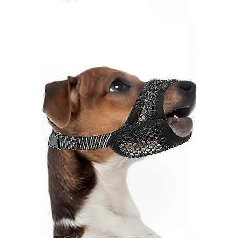 Muselière chien museau court anti-morsure pour petites et moyennes races, focus brachycéphales, Chihuahua, Poméranien, bouledogues, ajustable et respirante (1/5)