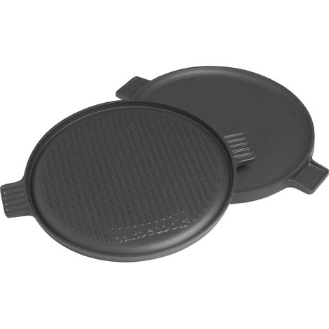 barbecook Piastra Universale per Barbecue a Gas, Piastra in Ferro Fuso, Accessori per Barbecue, 35cm (1/4)