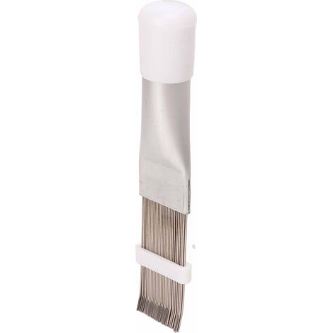Peigne à ailettes de climatiseur, en acier inoxydable et alliage d'aluminium, redresseur d'ailettes de condenseur, nettoyant (1/5)