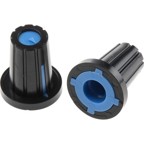 Bouton de potentiomètre RS PRO, Axe de 6mm, Diamètre de 17mm, Enfichable