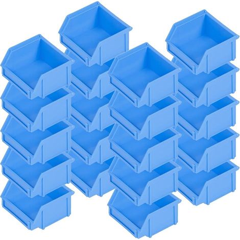 BRB 20x Sichtbox CLASSIC“ FB 6, LxBxH 95/65x100x50 mm, Inhalt 0,3 Liter, blau