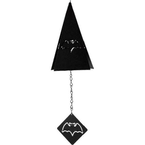 Décoration de chambre d'Halloween Carillon éolien triangulaire en fer forgé A-- (1/5)
