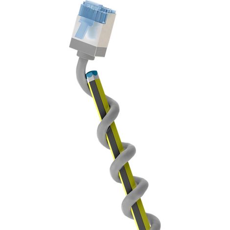 Goobay 74305 cable de red Blanco 0,25 m Cat6a U/FTP (STP)