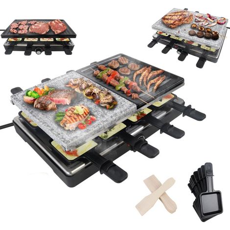 Grill Raclette 1400w 8 Pers. - Innen / Außen