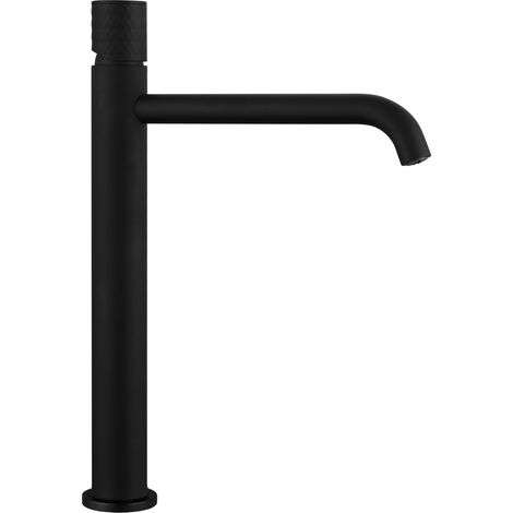 Grifo de Lavabo  Modelo HELIOS  Fabricado en Latón  Monomando  Acabado en Negro (1/2)