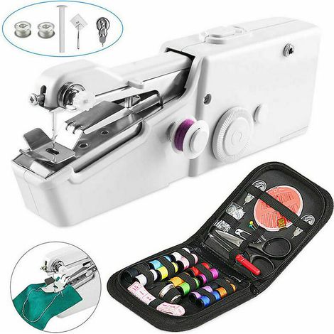 Mini-Nähmaschine, tragbare Nähmaschine, Handnähmaschine, manuelles Schnellstichwerkzeug (1/5)