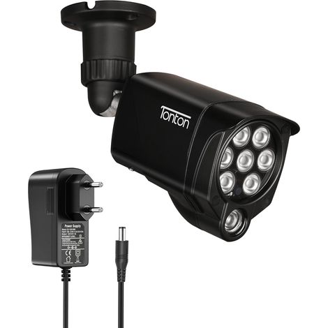 Projecteur 30M, 8 LED Projecteur Infrarouge, Lampe d'éclairage pour caméra de surveillance/Quest/Quest2/Quest3/VR2 PlayStation(PSVR2)/ PS5 VR2, Alimentation EU pour intérieur et extérieur (1/5)