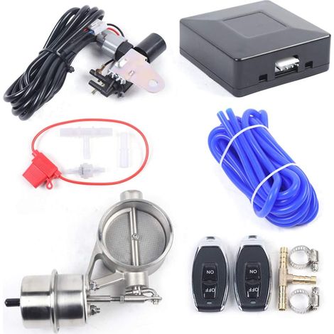 2.5" 63mm Unterdruck Geschlossen Vakuum Fernbedienung Edelstahl Elektrische Auspuff Endschalldämpfer Ventilschalter System Kit 12V Auspuffanlage Komplett Edelstahl Auspuffanlagen (1/5)
