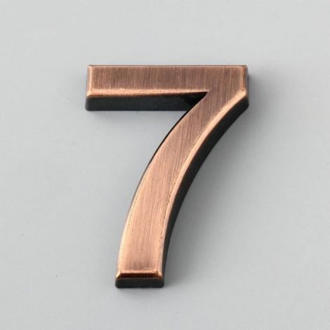 Cadre Photo Numéro Porte Auto-Adhésif 3D ABS Rouille 0 À 9 Pour Boîte Aux Lettres Maison (1/2)