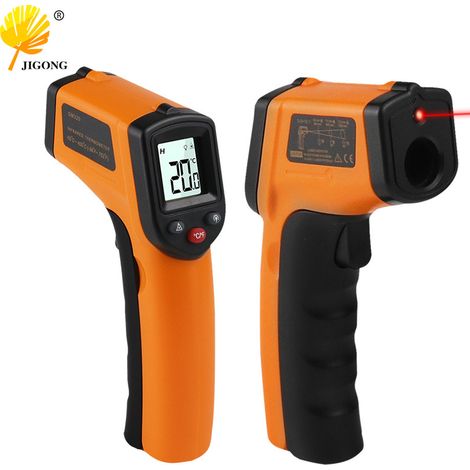 Thermomètre infrarouge -50℃-400℃, pistolet thermique industriel portatif, thermomètre électronique de cuisine pour la mesure de la température. (1/5)
