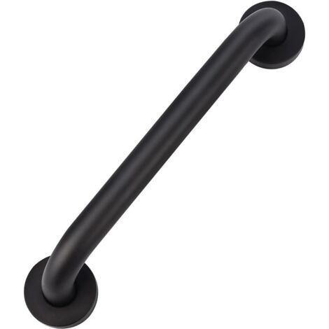 Barre D'appui Salle de Bain, 60cm Barre D'appui de Sécurité Noir Huilé Main Courante pour Baignoire WC, Chambre Douche, Vis Dissimulée Fixation murale (1/5)