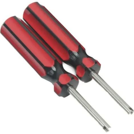 Outil Démonte Obus Valve Pneu - 2 Pcs - Compatible Tous Obus Standards - Pratique - Haute Qualité (1/3)