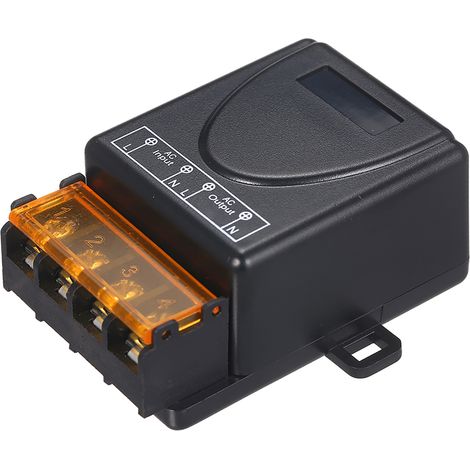 Smart Home 433 MHz AC85–220 V 1-Kanal Funkfernbedienungsschalter-Relais-Empfänger-Sender Universal-Fernbedienungsschaltermodul und 1 Stück RF-Sender-Fernbedienungen 1527 (1/5)