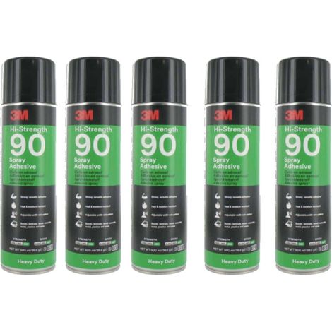 colla ad alta resistenza dell'aerosol 3M Hi-Strength 90 ad alta resistenza x5