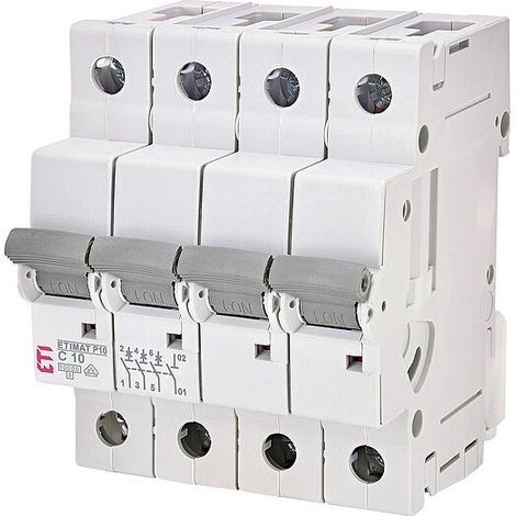 ETI Leitungsschutzschalter ETIMAT P10 3-polig + N, 10kA, C10, REG
